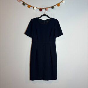 J. Crew navy blue sheath dress